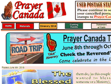 Tablet Screenshot of prayercanada.org